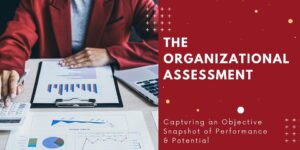 Banner graphic with red background and The Organizational Assessment in white text